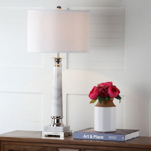 Safavieh COLLEEN Table Lamp - Elegant Marble Base, Minimalist Design, Warm Ambient Lighting for Any Space LIT4277A-SET2