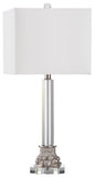 Safavieh Chena 27 Inch H Table Lamp Clear/Silver LIT4283A