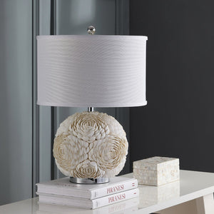 Safavieh PAULEY Shell Table Lamp - Coastal-Inspired Elegance with Warm Ambient Glow for Your Home Décor LIT4297A