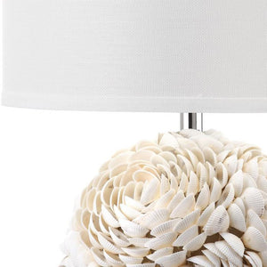 Safavieh PAULEY Shell Table Lamp - Coastal-Inspired Elegance with Warm Ambient Glow for Your Home Décor LIT4297A