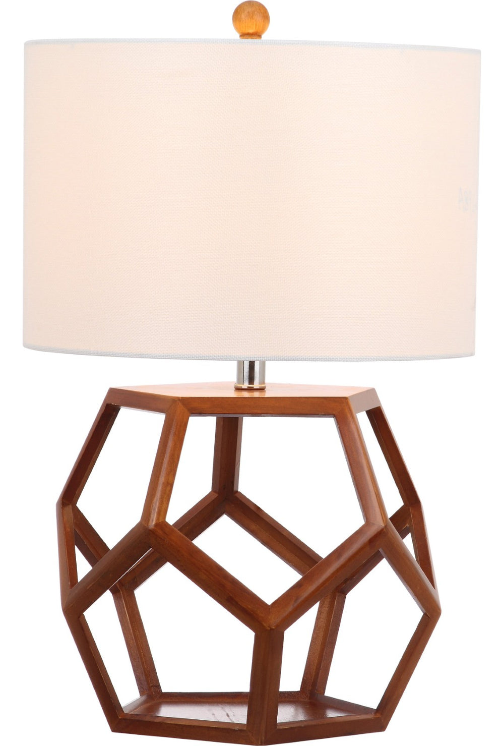 Safavieh DELANEY Wood Table Lamp - Elegant Natural Warmth with Metal Accents for Versatile Home Decor LIT4298A