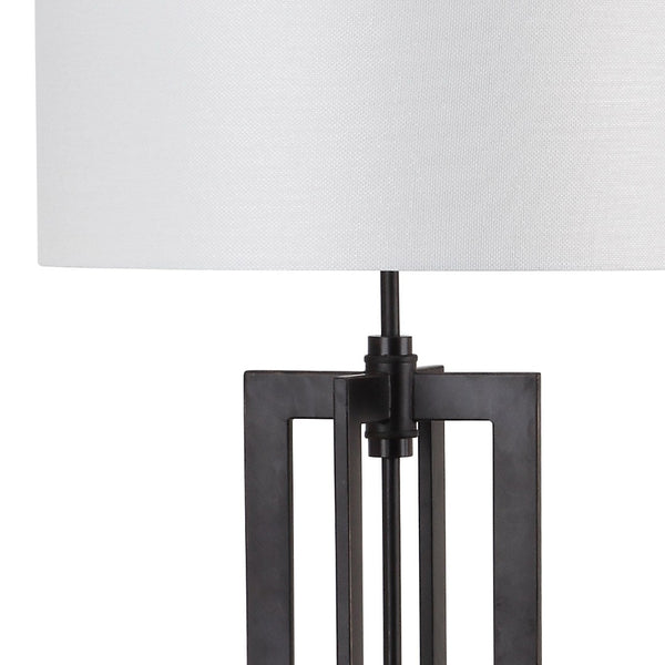 Safavieh TANYA Tower Floor Lamp - 59 Inch Brown Metal Design for Modern Minimalism & Warm Ambient Lighting LIT4299A