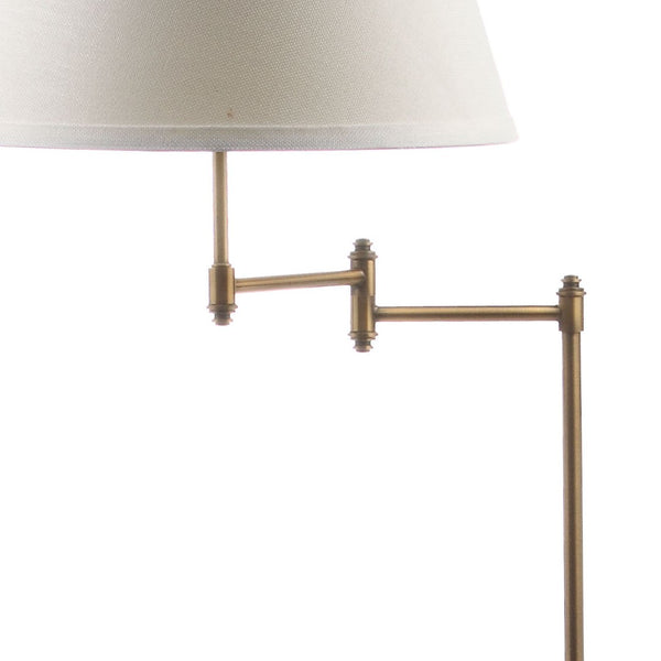 Safavieh INGRAM, Elegant Brass & Iron Adjustable Swing Floor Lamp for Reading & Ambiance in Any Space LIT4301A