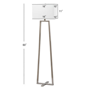Safavieh LYELL Floor Lamp - Elegant Pewter Metal Lighting for Modern & Classic Spaces, Ideal for Any Room LIT4303A
