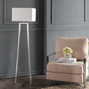 Safavieh LYELL Floor Lamp - Elegant Pewter Metal Lighting for Modern & Classic Spaces, Ideal for Any Room LIT4303A