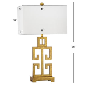 Safavieh GREEK Key Table Lamps - Modern Geometric Design for Elegant Lighting in Living Rooms & Bedrooms LIT4305A-SET2