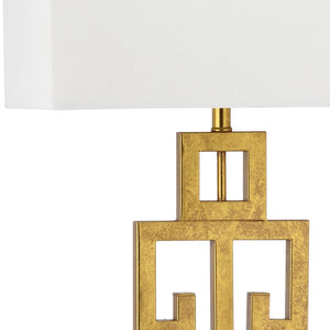 Safavieh GREEK Key Table Lamps - Modern Geometric Design for Elegant Lighting in Living Rooms & Bedrooms LIT4305A-SET2