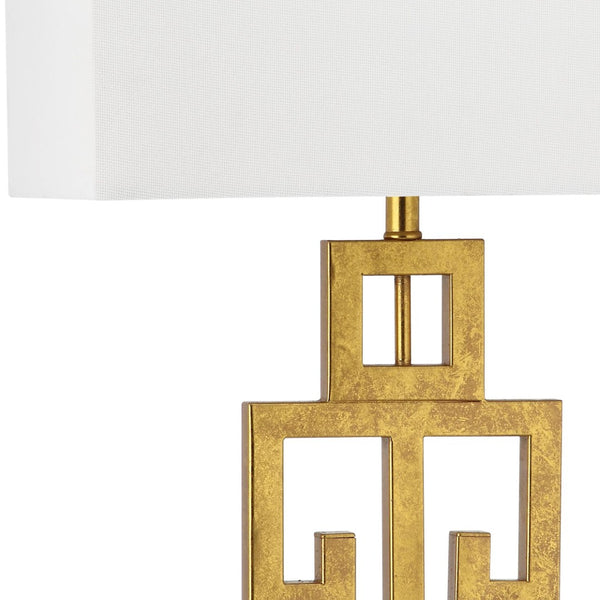 Safavieh GREEK Key Table Lamps - Modern Geometric Design for Elegant Lighting in Living Rooms & Bedrooms LIT4305A-SET2