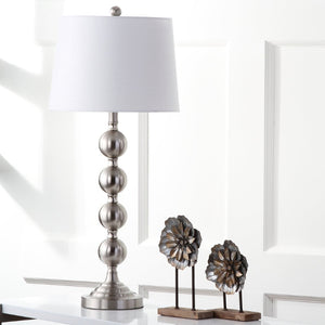 Safavieh STACKED Gazing Ball Lamps - Elegant Metal Table Lighting for Modern Home Decor & Warm Ambience LIT4312A-SET2