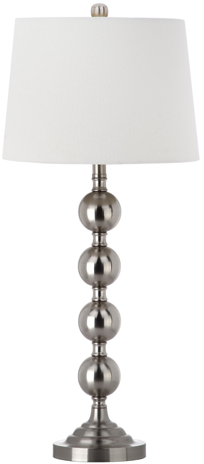 Safavieh STACKED Gazing Ball Lamps - Elegant Metal Table Lighting for Modern Home Decor & Warm Ambience LIT4312A-SET2