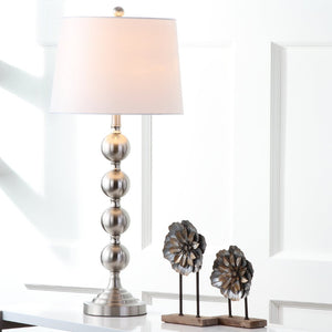 Safavieh STACKED Gazing Ball Lamps - Elegant Metal Table Lighting for Modern Home Decor & Warm Ambience LIT4312A-SET2