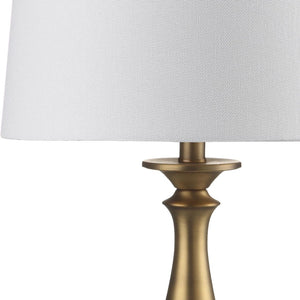 Safavieh BRIGHTON Candlestick Lamps - Elegant Metal Design for Warm Ambient Lighting in Any Room Decor LIT4320A-SET2