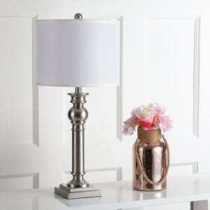 Safavieh ARGOS Column Lamps - Elegant Metal Design for Warm Ambiance in Living Rooms, Bedrooms & Offices LIT4323A-SET2