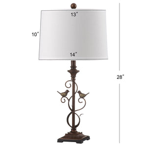 Safavieh BIRDSONG Table Lamps – Elegant Oil Rub Bronze Lighting with Sculptural Design for Any Decor Style LIT4325A-SET2