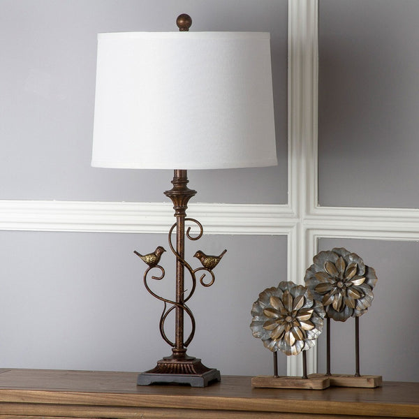Safavieh BIRDSONG Table Lamps – Elegant Oil Rub Bronze Lighting with Sculptural Design for Any Decor Style LIT4325A-SET2