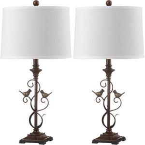 Safavieh BIRDSONG Table Lamps – Elegant Oil Rub Bronze Lighting with Sculptural Design for Any Decor Style LIT4325A-SET2