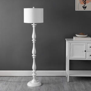 Safavieh BESSIE Candlestick Floor Lamp - Elegant White Ambient Lighting for Living Rooms, Bedrooms & Offices LIT4327A