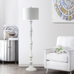 Safavieh BESSIE Candlestick Floor Lamp - Elegant White Ambient Lighting for Living Rooms, Bedrooms & Offices LIT4327A