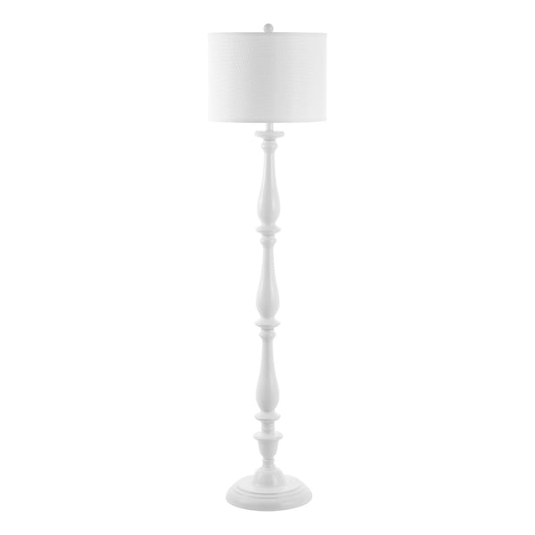 Safavieh BESSIE Candlestick Floor Lamp - Elegant White Ambient Lighting for Living Rooms, Bedrooms & Offices LIT4327A