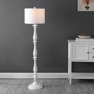 Safavieh BESSIE Candlestick Floor Lamp - Elegant White Ambient Lighting for Living Rooms, Bedrooms & Offices LIT4327A