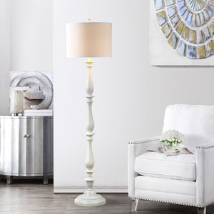Safavieh BESSIE Candlestick Floor Lamp - Elegant White Ambient Lighting for Living Rooms, Bedrooms & Offices LIT4327A