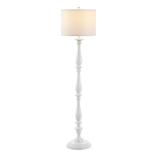 Safavieh BESSIE Candlestick Floor Lamp - Elegant White Ambient Lighting for Living Rooms, Bedrooms & Offices LIT4327A