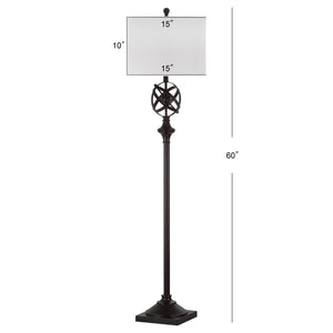 Safavieh FRANKLIN Armillary 60-Inch Floor Lamp in Oil Rubbed Bronze – Sculptural, Ambient Lighting Accent LIT4328A