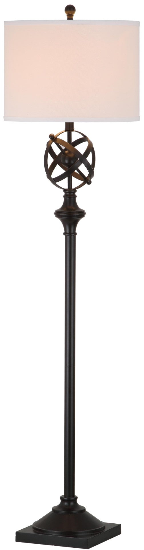 Safavieh FRANKLIN Armillary 60-Inch Floor Lamp in Oil Rubbed Bronze – Sculptural, Ambient Lighting Accent LIT4328A