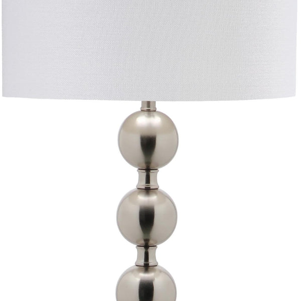 Safavieh REFLECTIONS Stacked Ball Floor Lamp - Modern Minimalist Lighting for Stylish Living Spaces and Nooks Silver LIT4330A