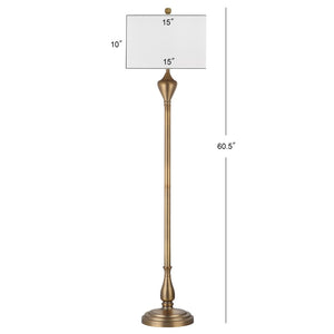 Safavieh XENIA Floor Lamp - Contemporary Warm Brown Metal Design for Stylish Ambient Lighting in Any Room LIT4333A
