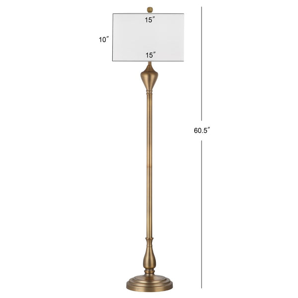 Safavieh XENIA Floor Lamp - Contemporary Warm Brown Metal Design for Stylish Ambient Lighting in Any Room LIT4333A