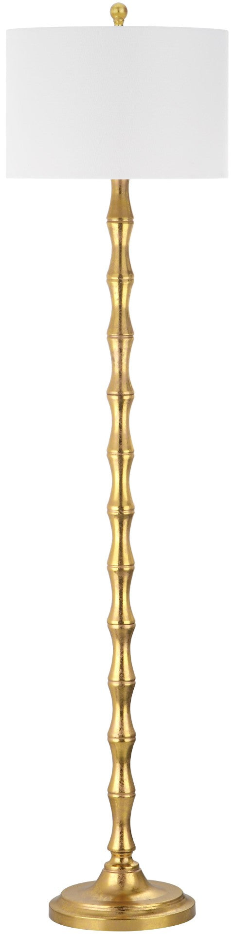 Safavieh AURELIA, 63.5 Inch Gold Metal Floor Lamp - Modern Glamour Lighting for Living Rooms & Bedrooms LIT4334A