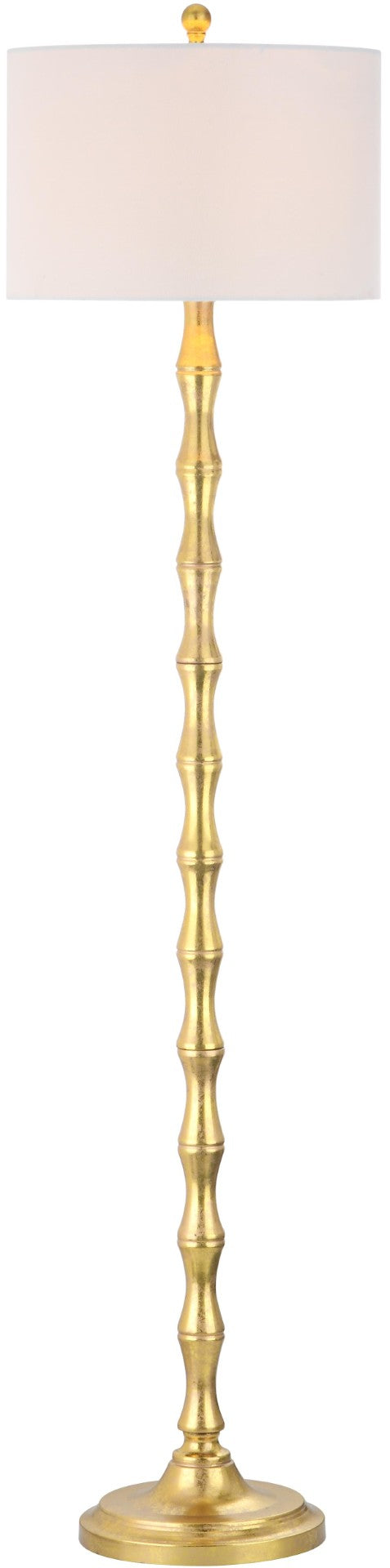 Safavieh AURELIA, 63.5 Inch Gold Metal Floor Lamp - Modern Glamour Lighting for Living Rooms & Bedrooms LIT4334A