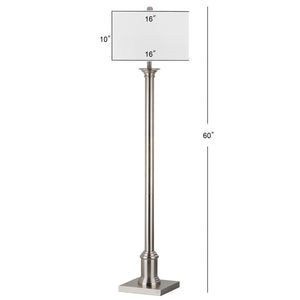 Safavieh LIVIA Floor Lamp - Chic Pewter Minimalist Design for Modern Spaces, Perfect Ambient Lighting & Style LIT4335A