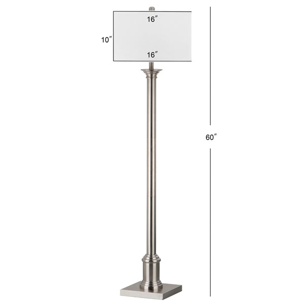 Safavieh LIVIA Floor Lamp - Chic Pewter Minimalist Design for Modern Spaces, Perfect Ambient Lighting & Style LIT4335A