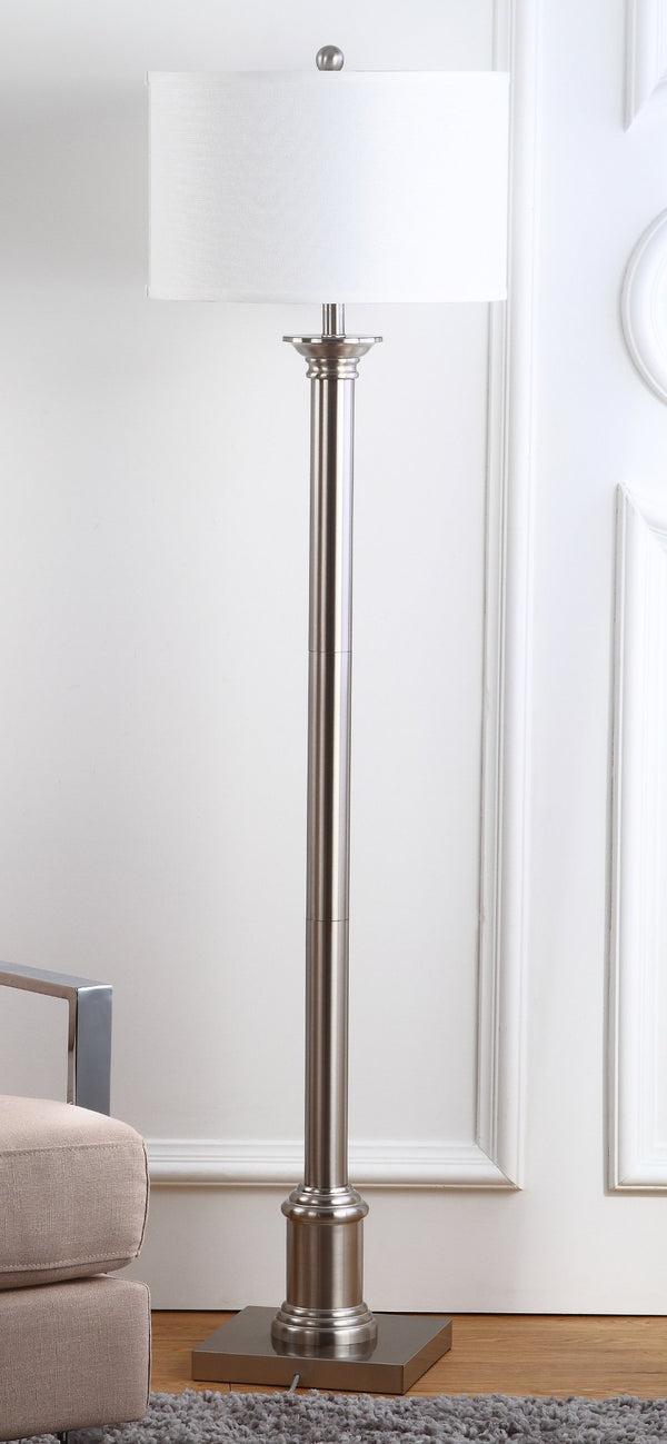 Safavieh LIVIA Floor Lamp - Chic Pewter Minimalist Design for Modern Spaces, Perfect Ambient Lighting & Style LIT4335A