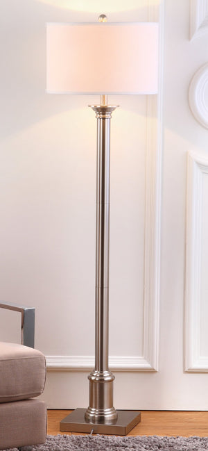 Safavieh LIVIA Floor Lamp - Chic Pewter Minimalist Design for Modern Spaces, Perfect Ambient Lighting & Style LIT4335A