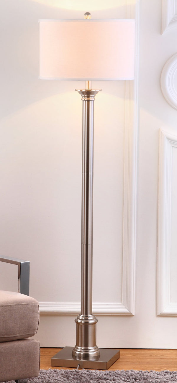 Safavieh LIVIA Floor Lamp - Chic Pewter Minimalist Design for Modern Spaces, Perfect Ambient Lighting & Style LIT4335A