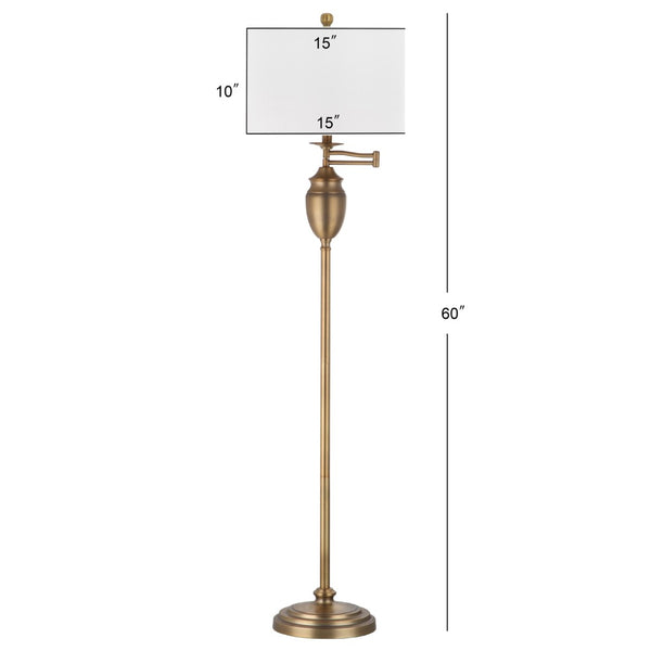 Safavieh ANTONIA Floor Lamp - Radiant Copper Sculptural Lighting for Modern & Classic Home Décor Spaces LIT4336A
