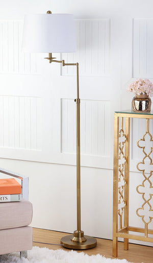 Safavieh NADIA, Adjustable Copper Metal Floor Lamp for Modern Living Spaces, Warm Ambient Lighting & Style LIT4337A