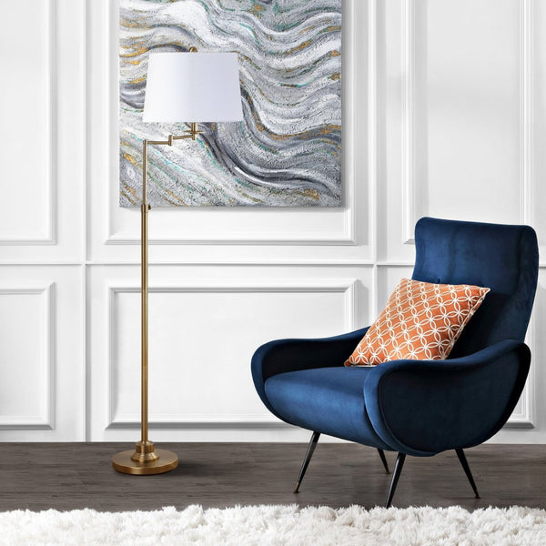 Safavieh NADIA, Adjustable Copper Metal Floor Lamp for Modern Living Spaces, Warm Ambient Lighting & Style LIT4337A