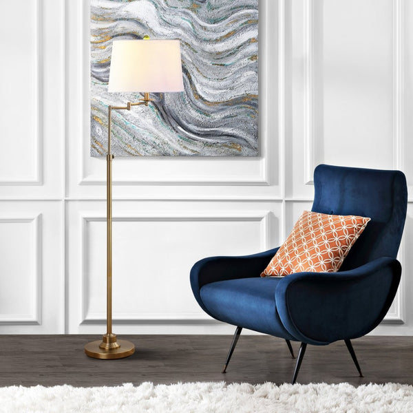 Safavieh NADIA, Adjustable Copper Metal Floor Lamp for Modern Living Spaces, Warm Ambient Lighting & Style LIT4337A