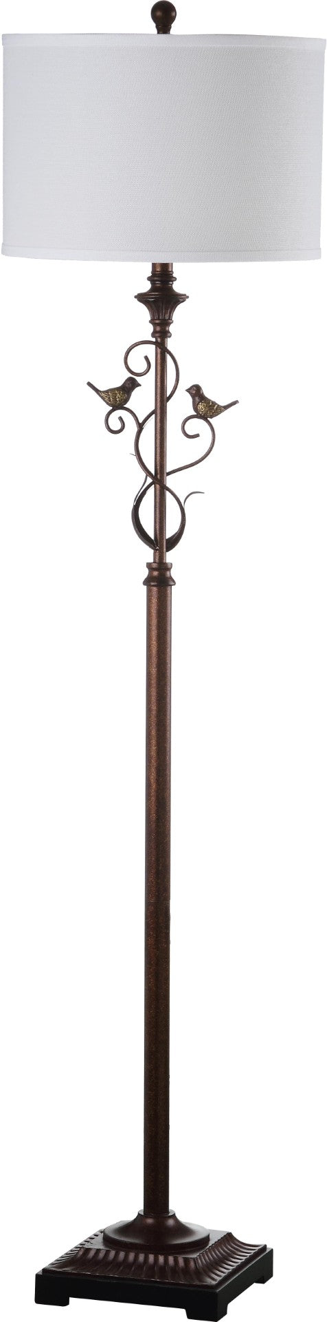Safavieh BIRDSONG Floor Lamp - Elegant Oil-Rubbed Bronze Light with Whimsical Bird Accents for Home Décor LIT4338A