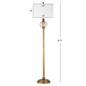 Safavieh GARDEN Sphere Floor Lamp - Elegant Gold Iron Light for Modern Spaces, Timeless Ambient Glow & Style LIT4343A