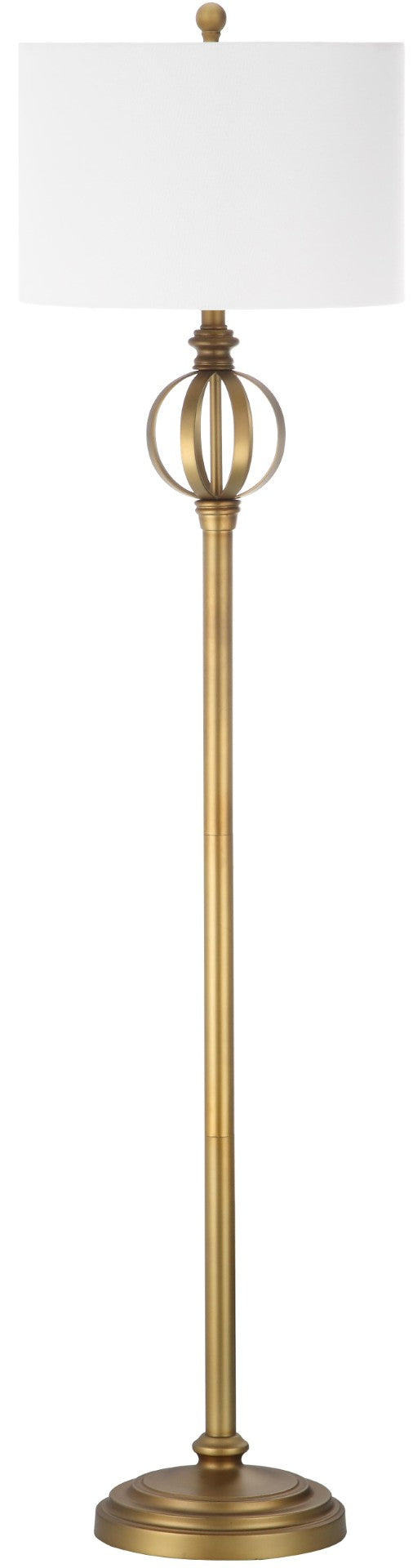 Safavieh GARDEN Sphere Floor Lamp - Elegant Gold Iron Light for Modern Spaces, Timeless Ambient Glow & Style LIT4343A