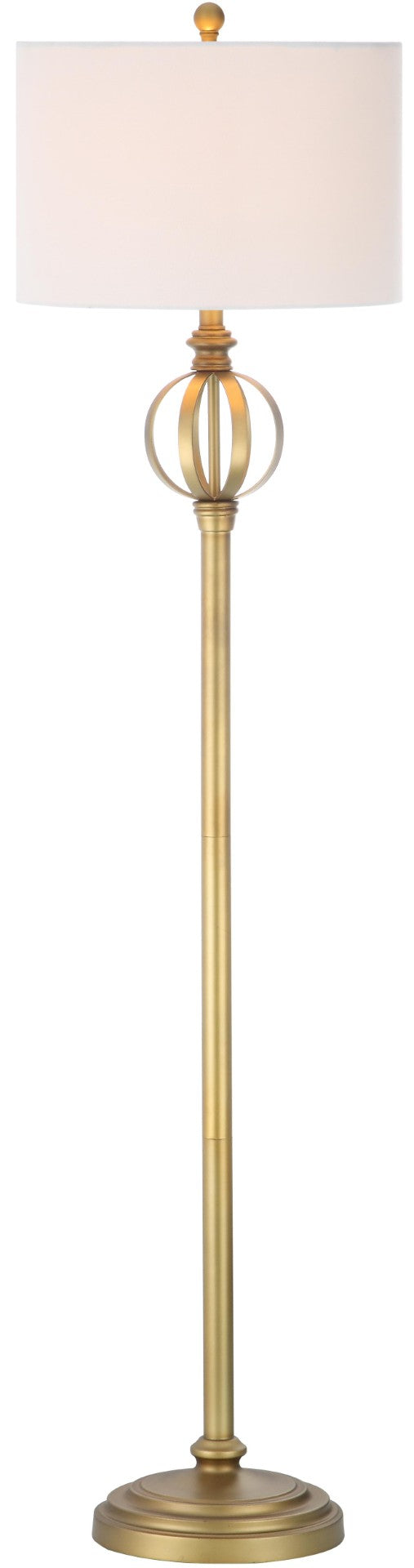 Safavieh GARDEN Sphere Floor Lamp - Elegant Gold Iron Light for Modern Spaces, Timeless Ambient Glow & Style LIT4343A