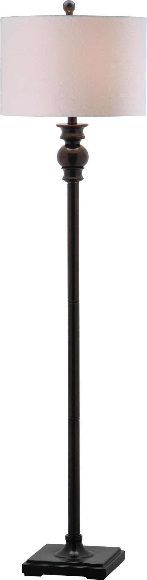 Safavieh ALPHIE Floor Lamp - Sleek Ebony Metal Design for Modern Elegance & Versatile Ambient Lighting Solutions LIT4344A
