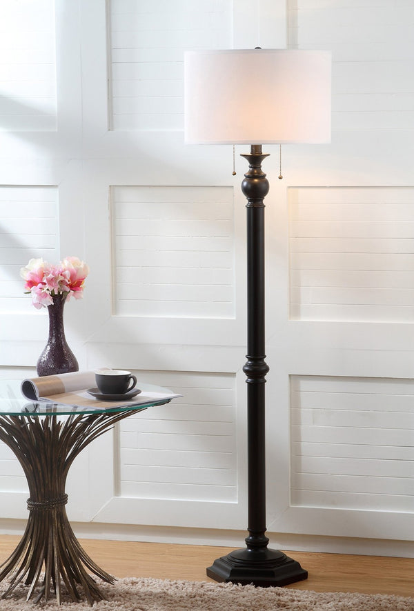 Safavieh JESSIE Floor Lamp - Elegant Oil Rub Bronze Metal Light for Modern & Classic Home Décor, 58.75" Tall LIT4345A