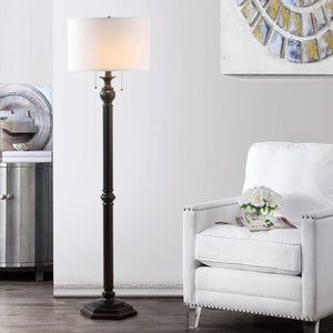 Safavieh JESSIE Floor Lamp - Elegant Oil Rub Bronze Metal Light for Modern & Classic Home Décor, 58.75" Tall LIT4345A