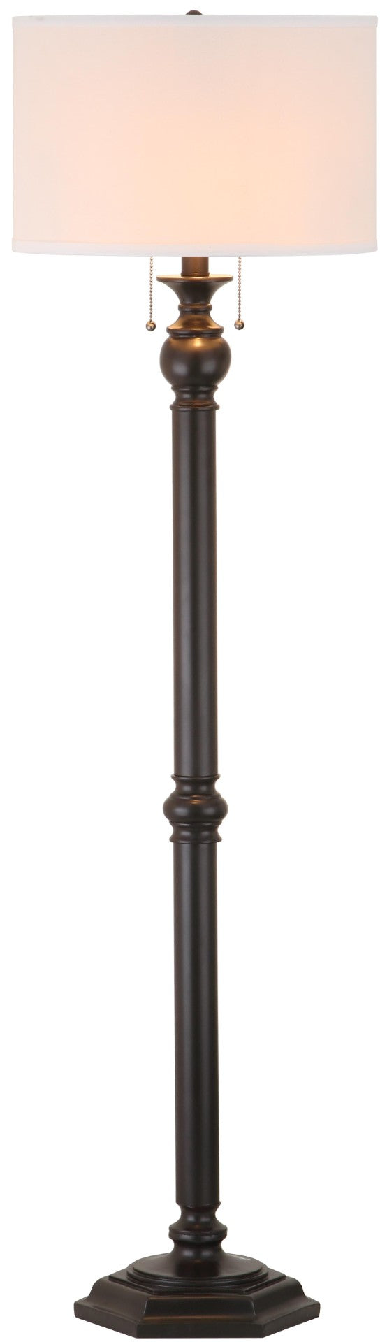 Safavieh JESSIE Floor Lamp - Elegant Oil Rub Bronze Metal Light for Modern & Classic Home Décor, 58.75" Tall LIT4345A
